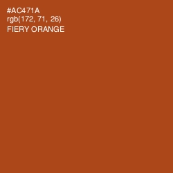 #AC471A - Fiery Orange Color Image