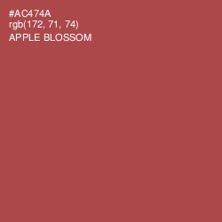 #AC474A - Apple Blossom Color Image