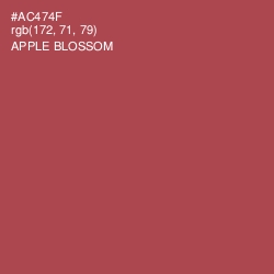 #AC474F - Apple Blossom Color Image