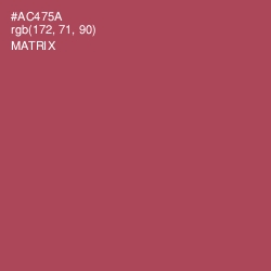 #AC475A - Matrix Color Image