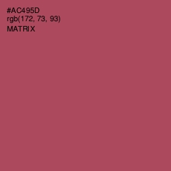 #AC495D - Matrix Color Image