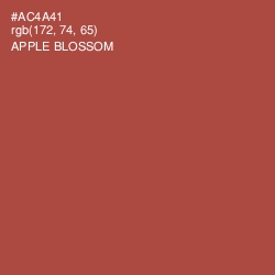 #AC4A41 - Apple Blossom Color Image