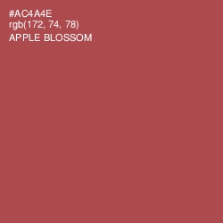 #AC4A4E - Apple Blossom Color Image