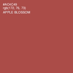 #AC4C49 - Apple Blossom Color Image