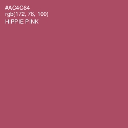 #AC4C64 - Hippie Pink Color Image