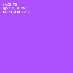 #AC51FB - Medium Purple Color Image