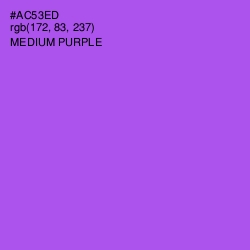 #AC53ED - Medium Purple Color Image