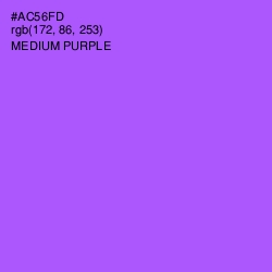 #AC56FD - Medium Purple Color Image