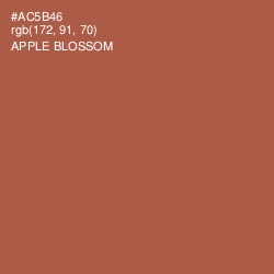 #AC5B46 - Apple Blossom Color Image