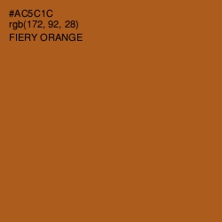 #AC5C1C - Fiery Orange Color Image