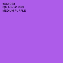 #AC5CE8 - Medium Purple Color Image