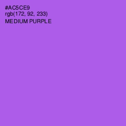 #AC5CE9 - Medium Purple Color Image