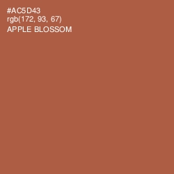 #AC5D43 - Apple Blossom Color Image
