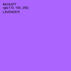 #AC64FF - Lavender Color Image