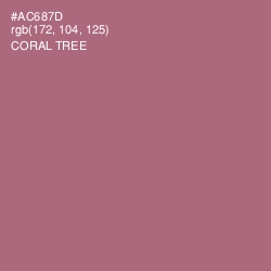 #AC687D - Coral Tree Color Image