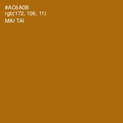 #AC6A0B - Mai Tai Color Image