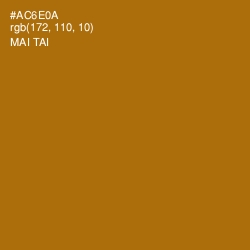 #AC6E0A - Mai Tai Color Image