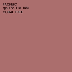#AC6E6C - Coral Tree Color Image