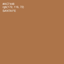 #AC7448 - Santa Fe Color Image