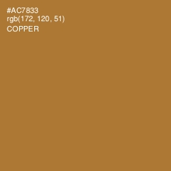 #AC7833 - Copper Color Image