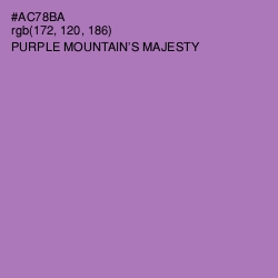 #AC78BA - Purple Mountain's Majesty Color Image