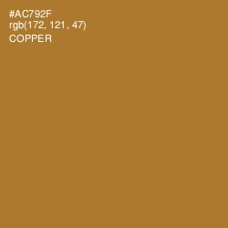 #AC792F - Copper Color Image