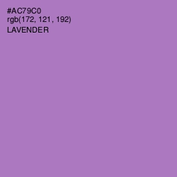 #AC79C0 - Lavender Color Image
