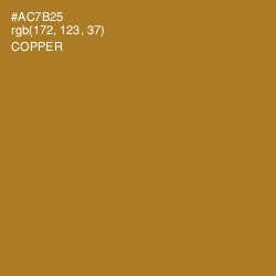 #AC7B25 - Copper Color Image