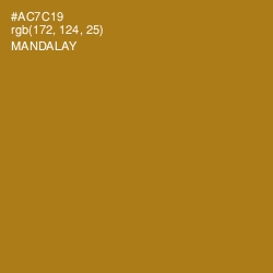 #AC7C19 - Mandalay Color Image