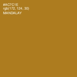 #AC7C1E - Mandalay Color Image