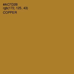 #AC7D2B - Copper Color Image