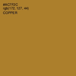 #AC7F2C - Copper Color Image