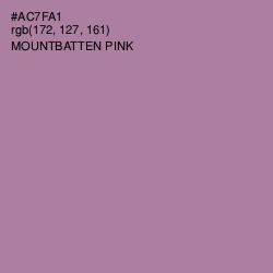 #AC7FA1 - Mountbatten Pink Color Image