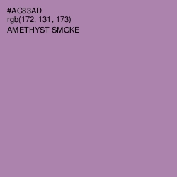 #AC83AD - Amethyst Smoke Color Image