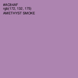 #AC84AF - Amethyst Smoke Color Image