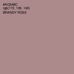 #AC8A8C - Brandy Rose Color Image