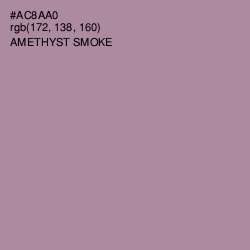 #AC8AA0 - Amethyst Smoke Color Image