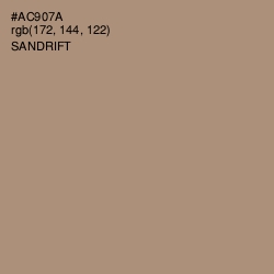 #AC907A - Sandrift Color Image
