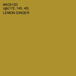 #AC912D - Lemon Ginger Color Image