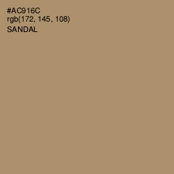 #AC916C - Sandal Color Image