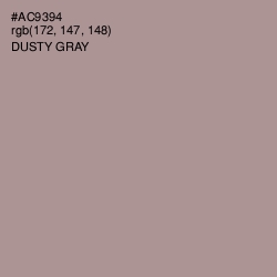 #AC9394 - Dusty Gray Color Image