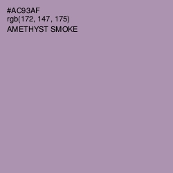 #AC93AF - Amethyst Smoke Color Image