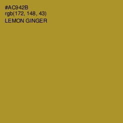 #AC942B - Lemon Ginger Color Image