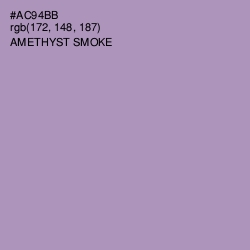 #AC94BB - Amethyst Smoke Color Image