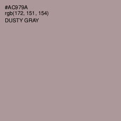 #AC979A - Dusty Gray Color Image