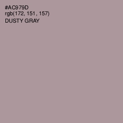 #AC979D - Dusty Gray Color Image