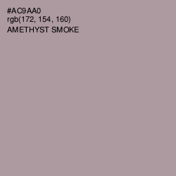 #AC9AA0 - Amethyst Smoke Color Image