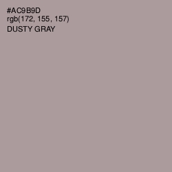 #AC9B9D - Dusty Gray Color Image