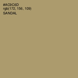 #AC9C6D - Sandal Color Image