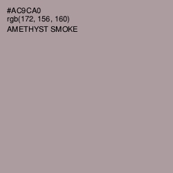 #AC9CA0 - Amethyst Smoke Color Image